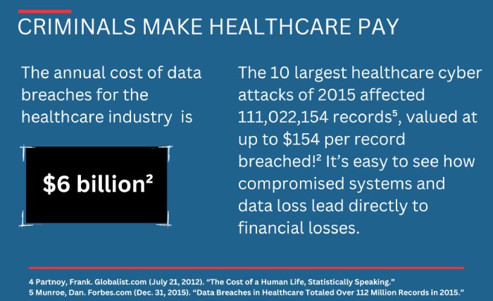 CRIMINALS MAKE HEALTHCARE PAY